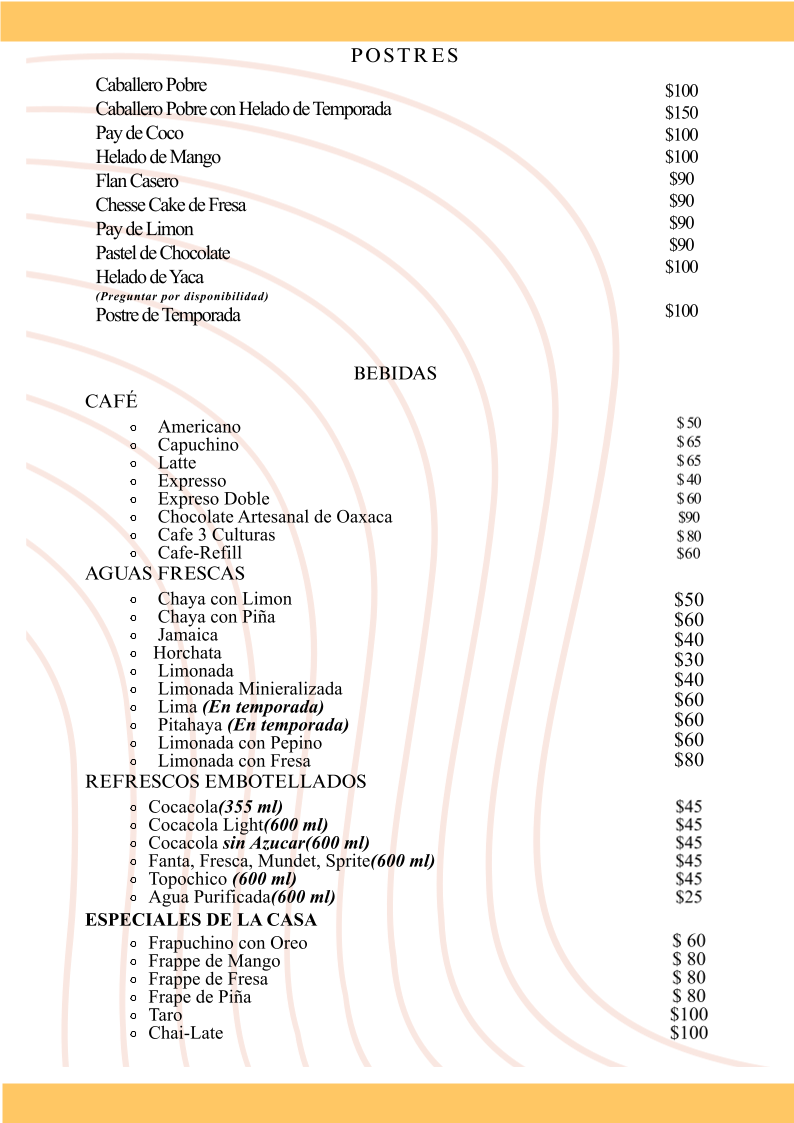 Restaurante Los Arcos Menu - Image 2